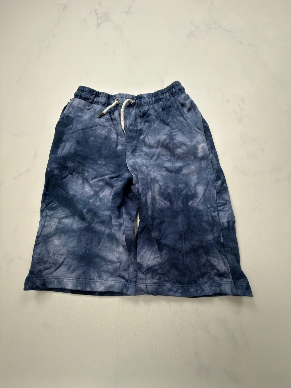 Kidpik Tie Dye Sweat Shorts Blue Streetwear Loungewear - Boys XL